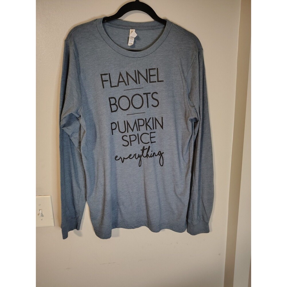 Bella + Canvas Long Sleeve Tee Heather Carolina Blue Men's